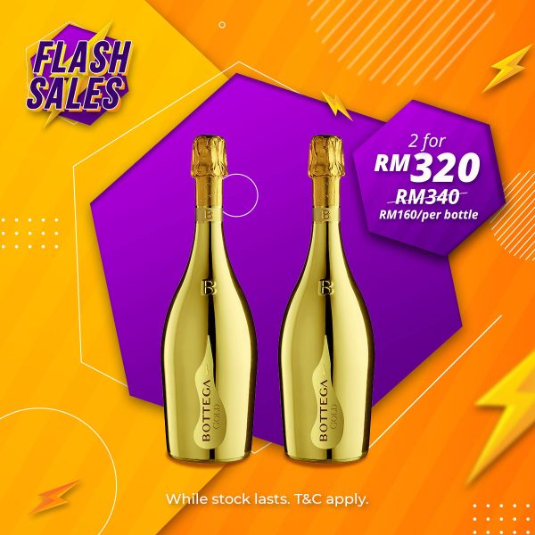 Flash sale - bottega gold prosecco brut [750ml] x 2