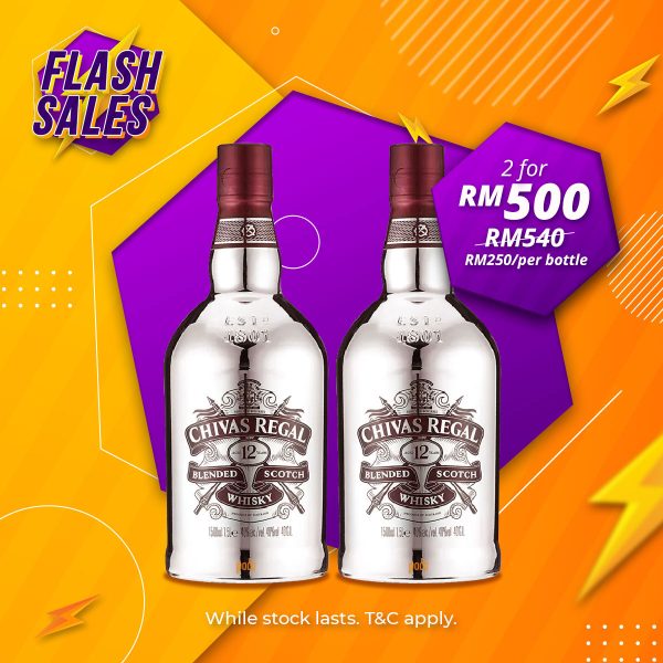 Flash sale - chivas regal 12 years blended scotch [night edition] [1500ml] x 2