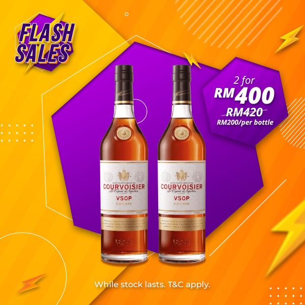 Flash sale - courvoisier v. S. O. P cognac [700ml] x 2