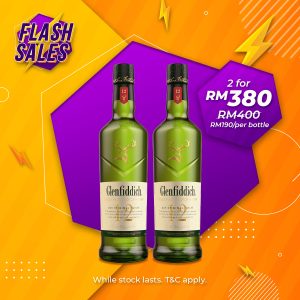 Flash sale - glenfiddich 12 years speyside single malt [700ml] x 2