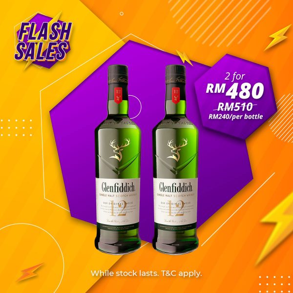 Flash sale - glenfiddich 12 years speyside single malt [1000ml] x 2