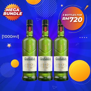 Mega big bundle - glenfiddich 12 years speyside single malt [1000ml] x 3