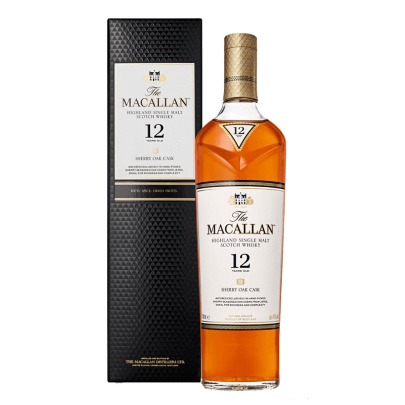 The Macallan 12 Years Sherry Oak Speyside Single Malt Whisky [700ML]