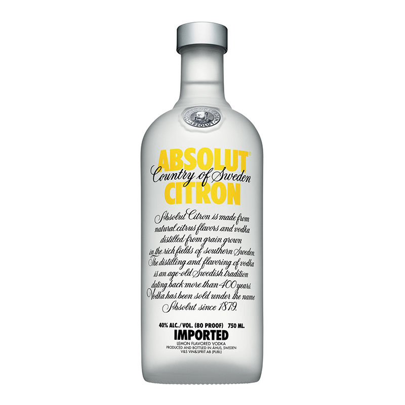 Absolut Citron Vodka [1000ML]