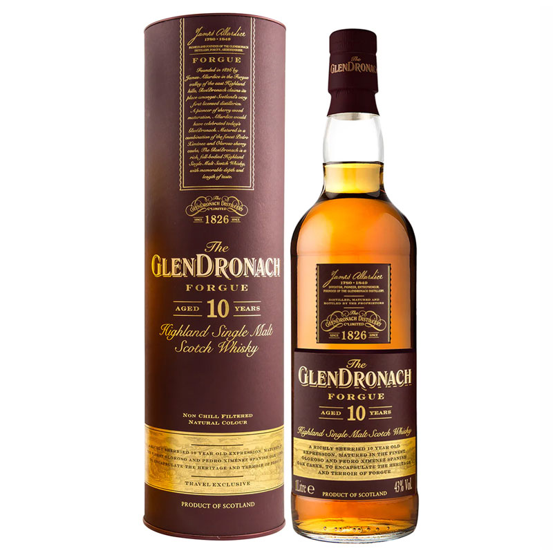 GlenDronach Forgue 10 Years Highland Single Malt [1000ML]