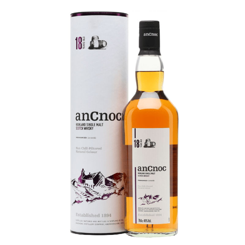 Ancnoc 18 Years Highland Single Malt Scotch Whisky [700ML]