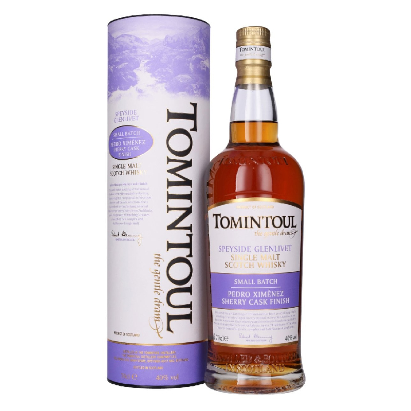 Tomintoul Pedro Ximenez Sherry Cask Finish Speyside Single [700ML]