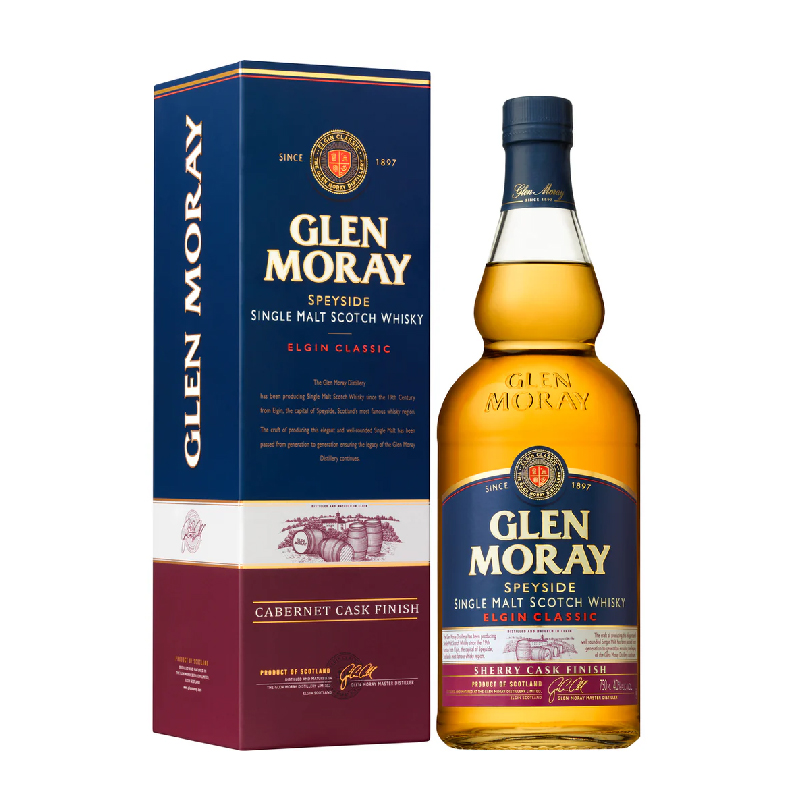 Glen Moray Cabernet Sherry Cask Finish Speyside Malt [700ML]