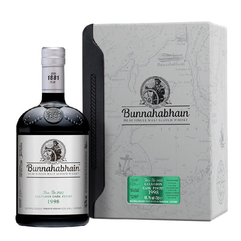 Bunnahabhain 23 years 1998 calvados cask finish fèis ìle 2022 [700ml]