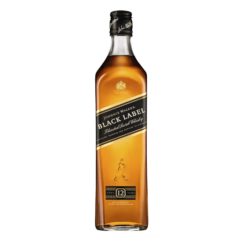 Johnnie Walker Black Label 12 Years Blended Scotch [750ML] [No Box]