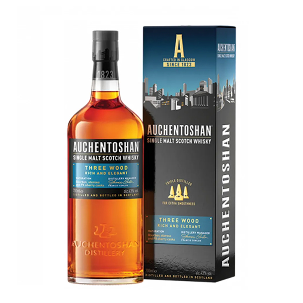 Auchentoshan Three Wood Lowland Single Malt Scotch [700ML]