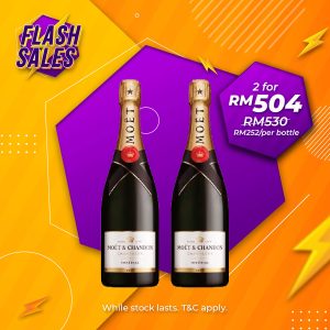 Flash Sale - Moet & Chandon Imperial Champagne [750ML] x 2