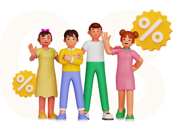 Refer earn four percent 2