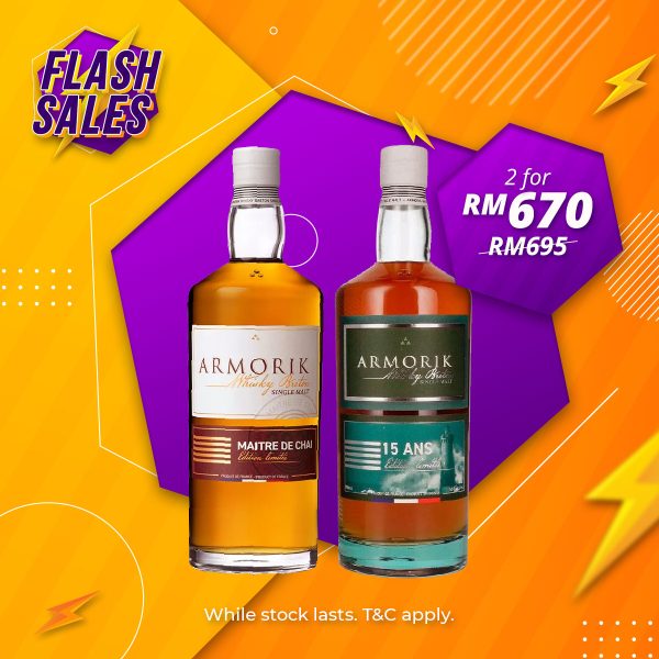 Flash sale - armorik maître de chai & 15 years 2022 edition single malt whisky [700ml]