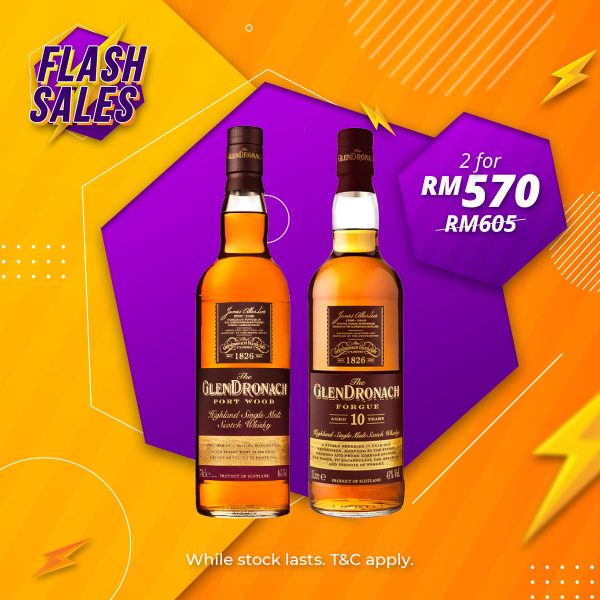 Flash sale - glendronach port wood & forgue 10 years highland single malt