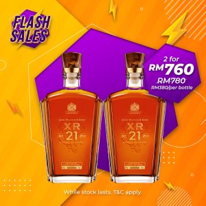 Flash sale - john walker & sons xr21 blended scotch [750ml] x 2