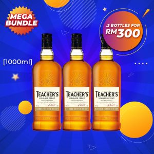 Mega big bundle - teacher's highland cream whisky [1000ml] x 3