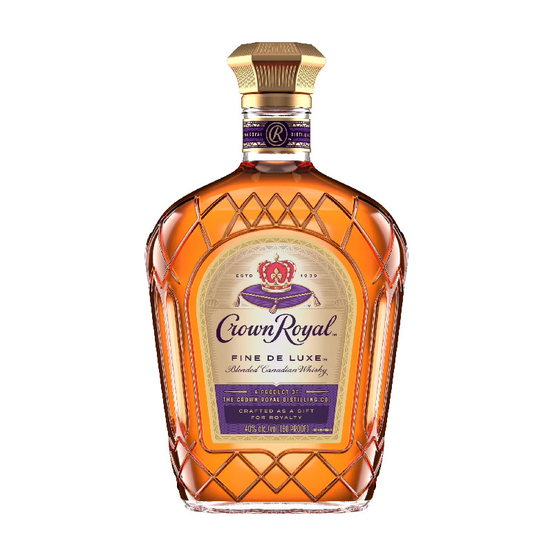 Crown royal deluxe canadian whisky 1 litre in its signature purple bag, smoothest whisky under rm300