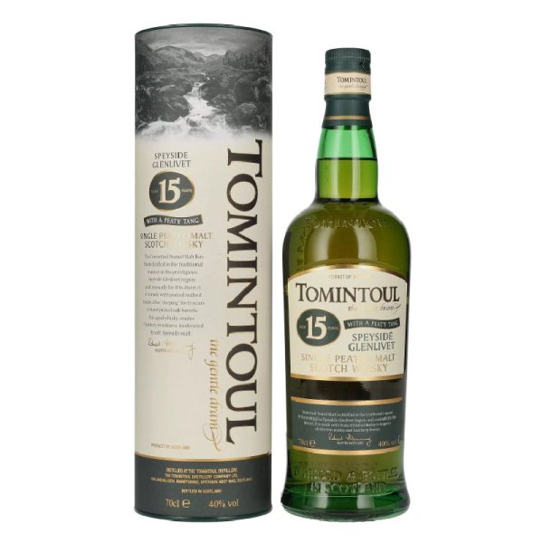 Tomintoul 15 years peaty tang speyside single malt [700ml]