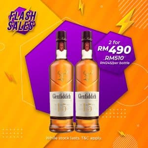 Flash sale - glenfiddich 15 years speyside single malt [700ml] x 2