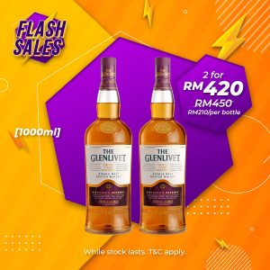 Flash Sale - Glenlivet Triple Cask Matured Speyside Single Malt [1000ML] x 2