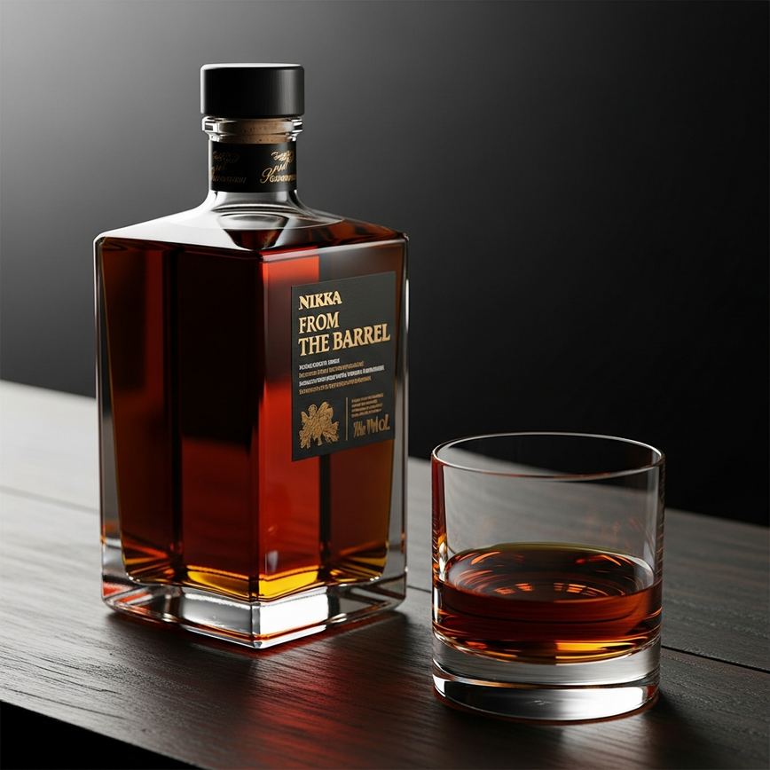 To visually represent the nikka from the barrel whisky, emphasizing its bold, complex, and premium character as described in its dedicated section.