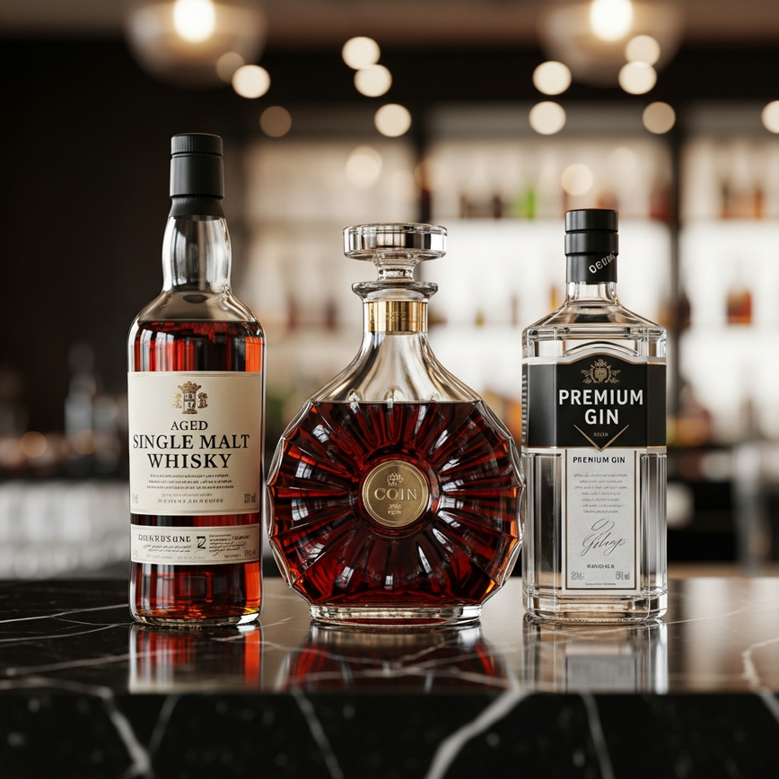 To showcase the wide variety of premium spirits available for express delivery, catering to different tastes and recipient types as discussed in the article (e. G. , business clients, elders, younger relatives).
