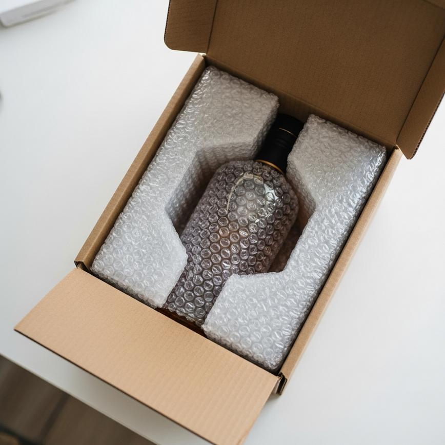 To illustrate the 'quality assurance for emergency orders' section by highlighting the secure and professional packaging used for same-day delivery.