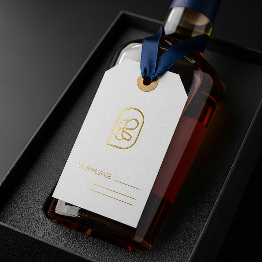 To highlight the 'professional presentation and customization' options, focusing on the fine details that elevate a corporate gift.