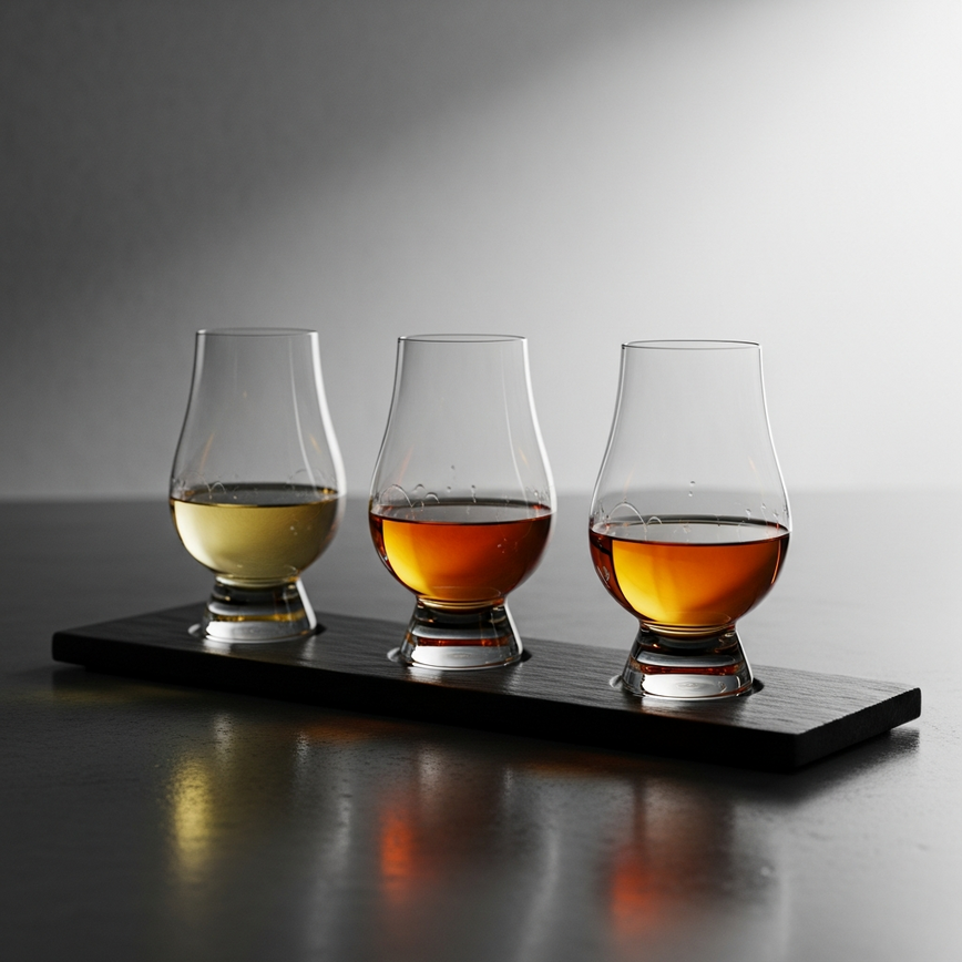 To visually represent the different scotch whisky regions and their characteristic colors, helping readers understand the flavor profiles mentioned in the article.
