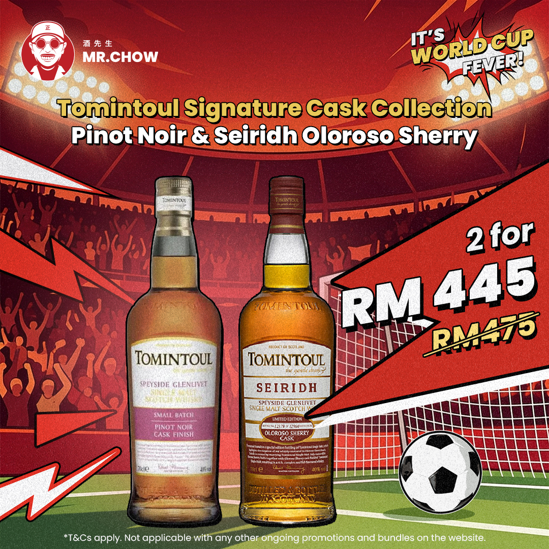 Tomintoul Signature Cask Collection – Pinot Noir & Seiridh Oloroso Sherry