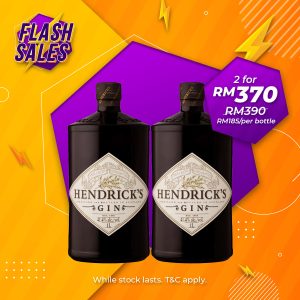 Flash sale - hendrick's gin [1000ml] x 2