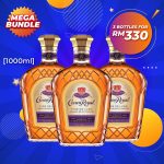 Mega Big Bundle - Crown Royal Deluxe Blended Whisky [1000ML] x 3